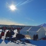 2021 Iditarod Aurora with Race Checkpoint Fly-Out