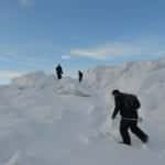 climbing the glacier