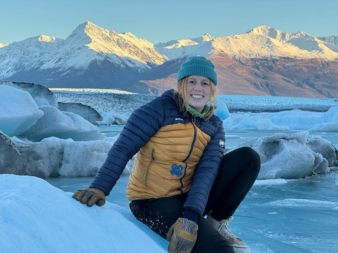 Tour guide Micah in a nice Alaska mountain scene