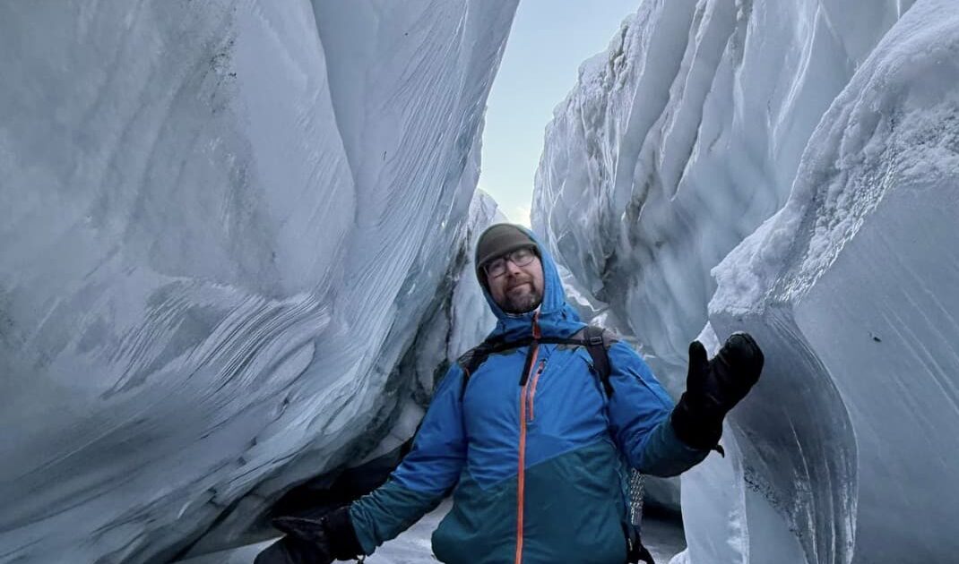 Tour Guide Bill in the Glacier