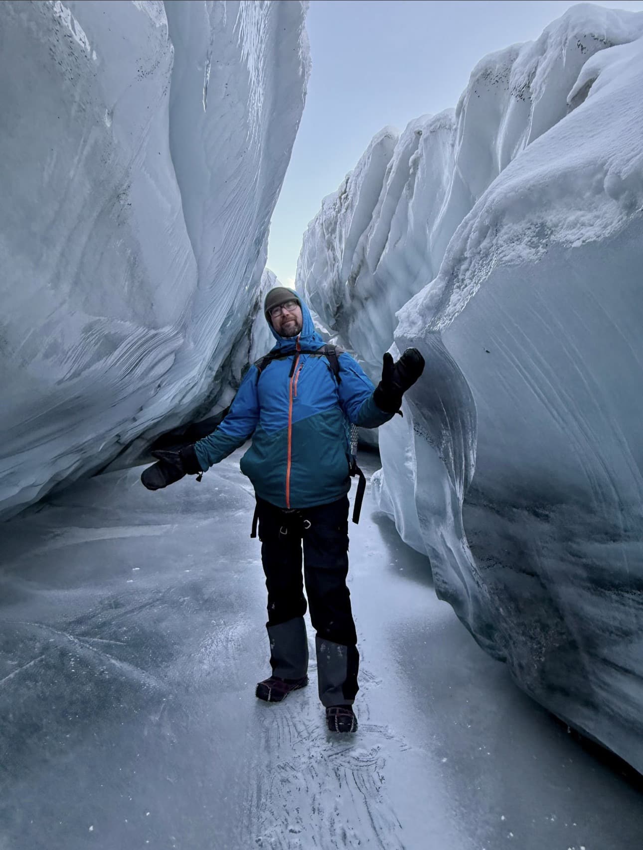 Tour Guide Bill in the Glacier